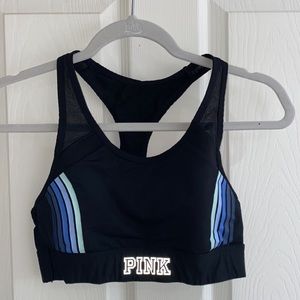 Pink sports bra